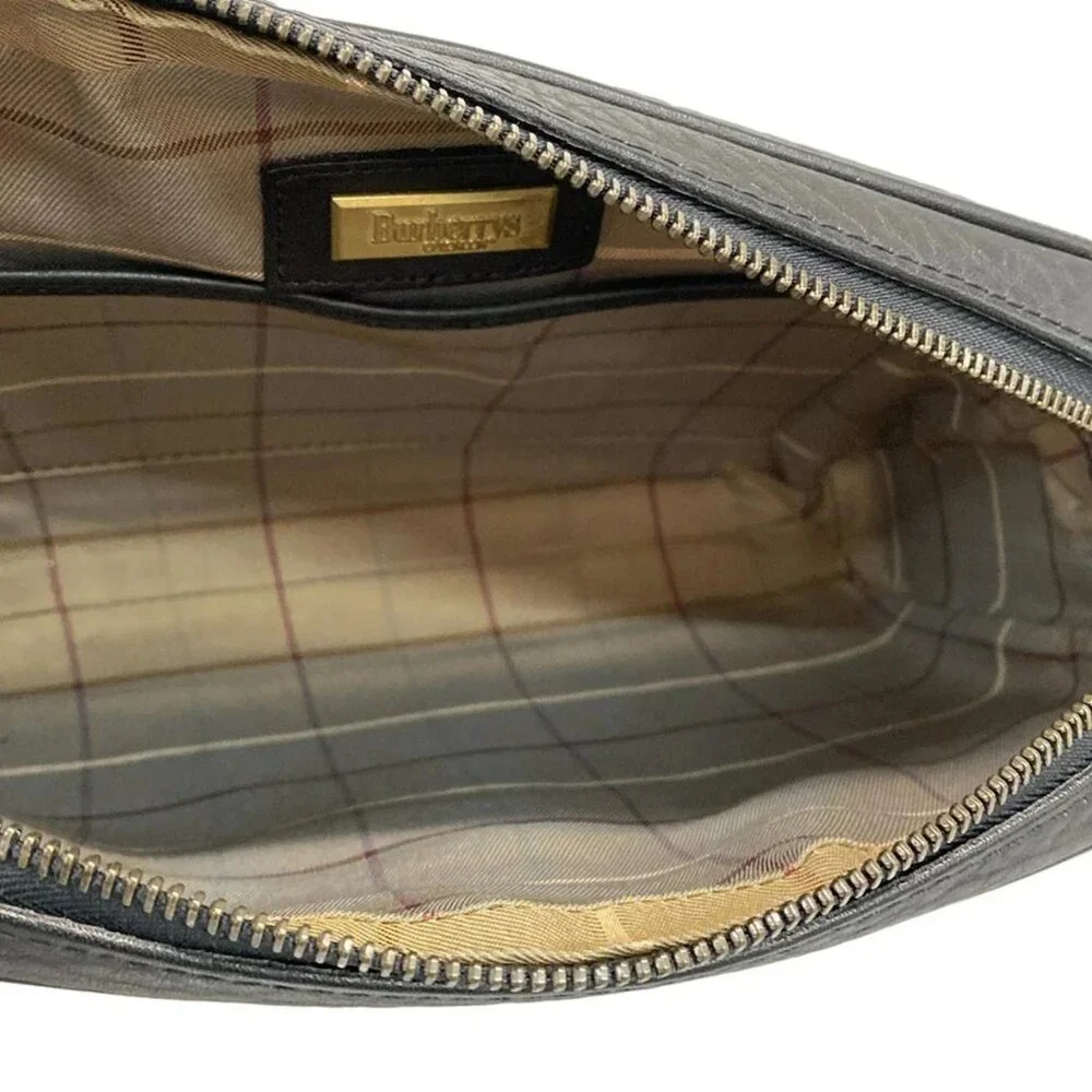 Burberry's - Black Leather Mens Clutch Bag - Picture 6 of 8